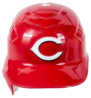 2007 Josh Hamilton Game Used Cincinnati Reds Batting Helmet (Broken) (JT Sports)
